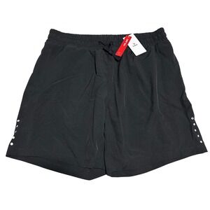 NWT Baleaf Athletic Shorts Mens L 5in Black UPF 50+ Reflective Running Gym
